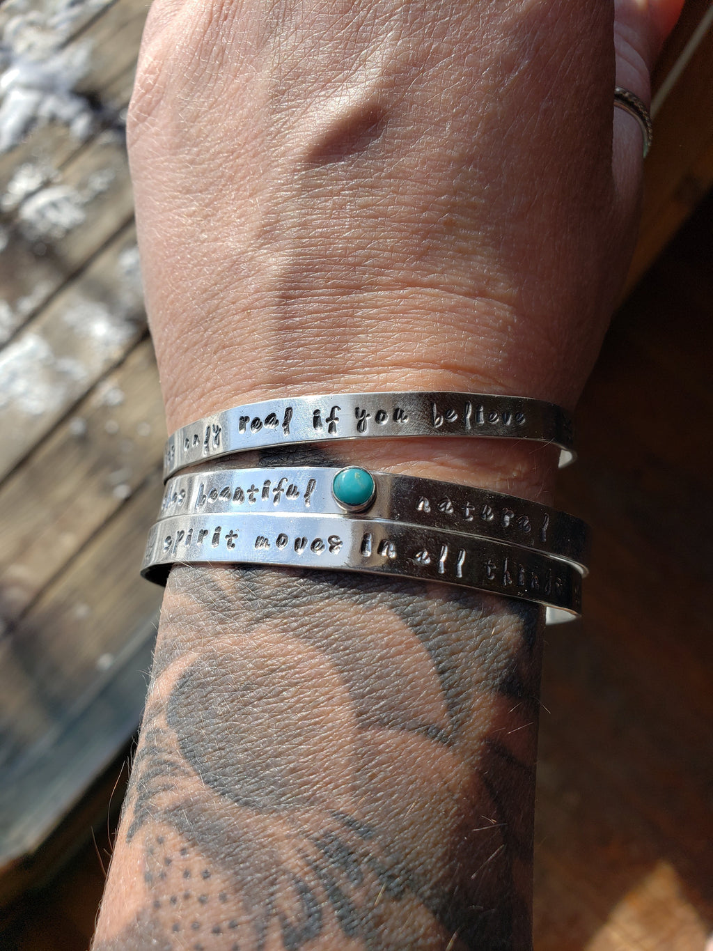 Custom Lyric Cuff Bracelet - Red Lily Jewelry LLC